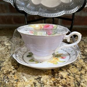 Grace Teaware fine porcelain teacup and saucer - floral - brand new!